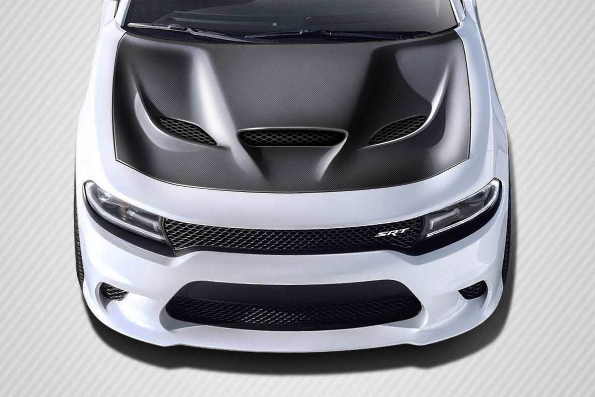 2015-2023 Dodge Charger Carbon Creations Hellcat Carbon Fiber Hood