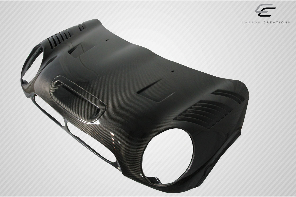 2002-2006 Mini Cooper / Cooper S R50 R53 2005-2008 Cooper convertible R52 Carbon Creations DriTech Racer Hood - 1 Piece
