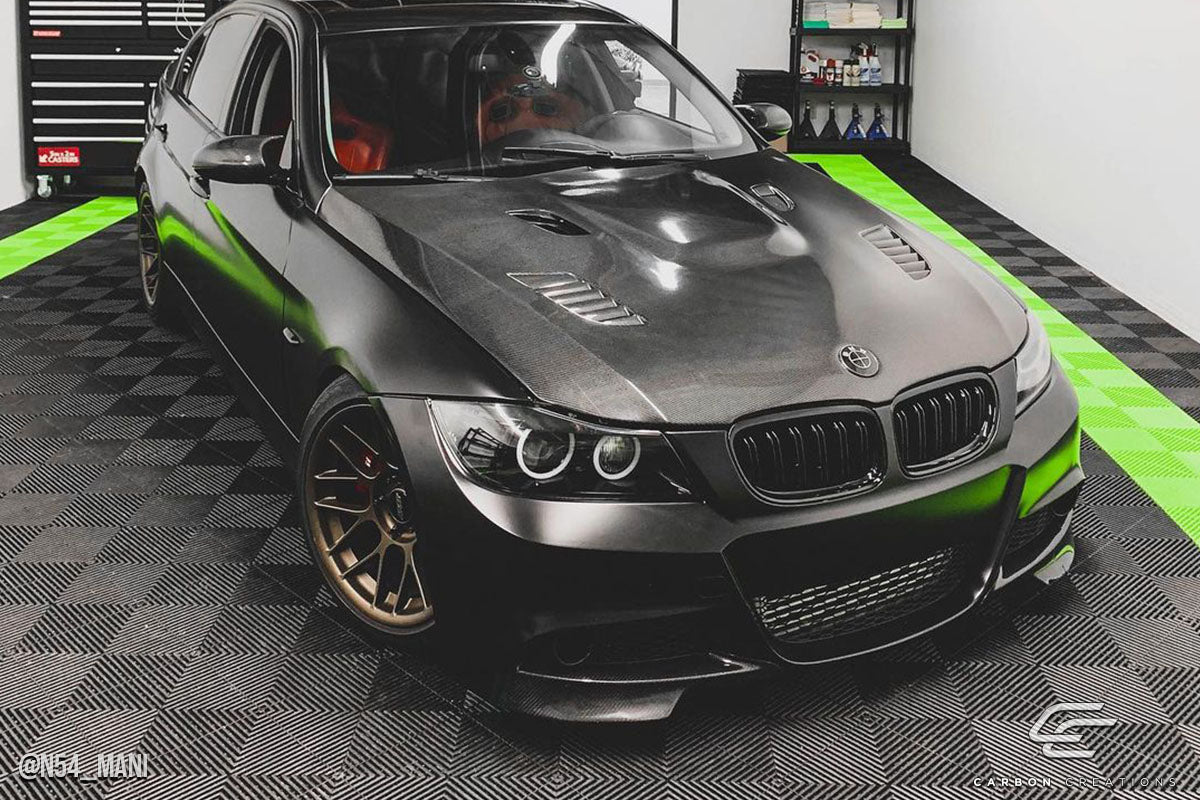 2009-2011 BMW 3 Series E90 4DR Carbon Creations DriTech AF1 Hood - 1 Piece