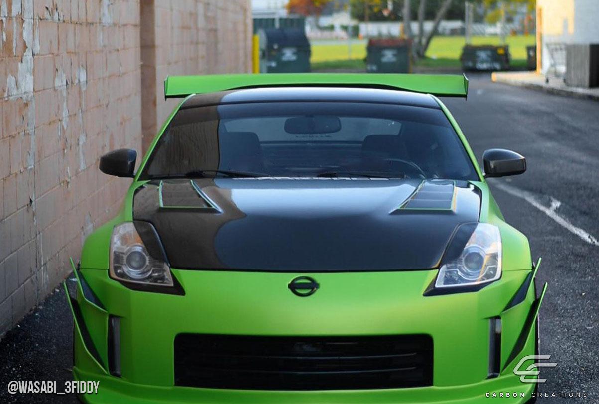 2003-2008 Nissan 350Z Carbon Creations TS-3 Carbon Fiber Hood