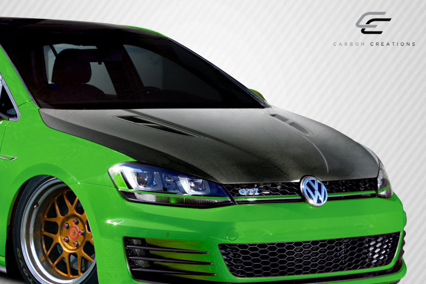 2015-2021 Volkswagen Golf Carbon Creations K Design Carbon Fiber Hood