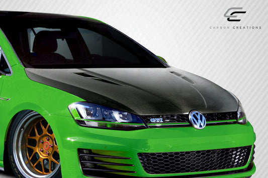 2015-2021 Volkswagen Golf Carbon Creations K Design Carbon Fiber Hood