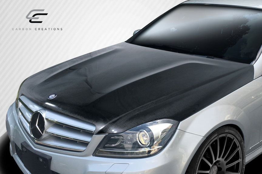 2012-2014 Mercedes C Class Carbon Creations C63 Look Carbon Fiber Hood