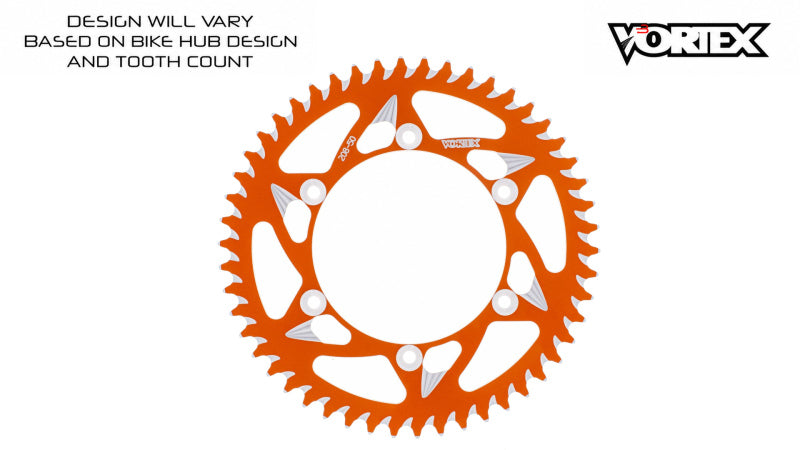 Vortex Racing 51 Tooth 520 Rear Sprocket - Orange