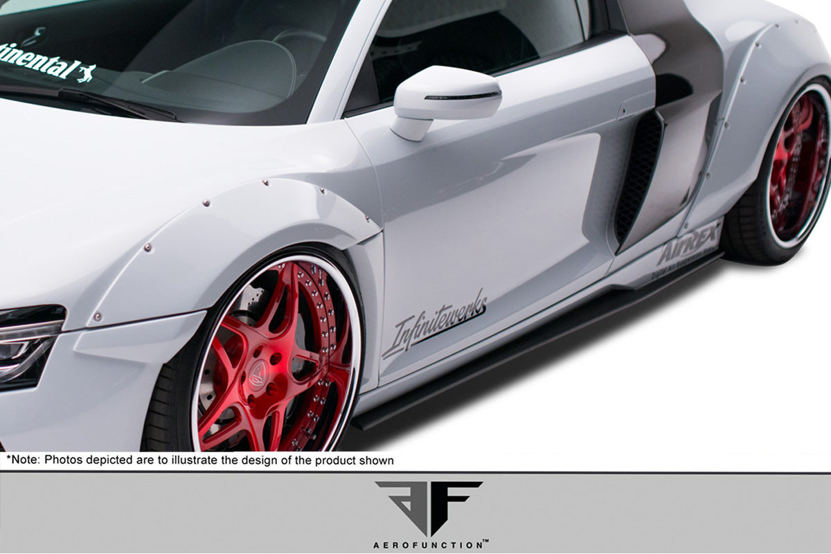 2008-2015 Audi R8 Aero Function AF Signature Series Side Skirts