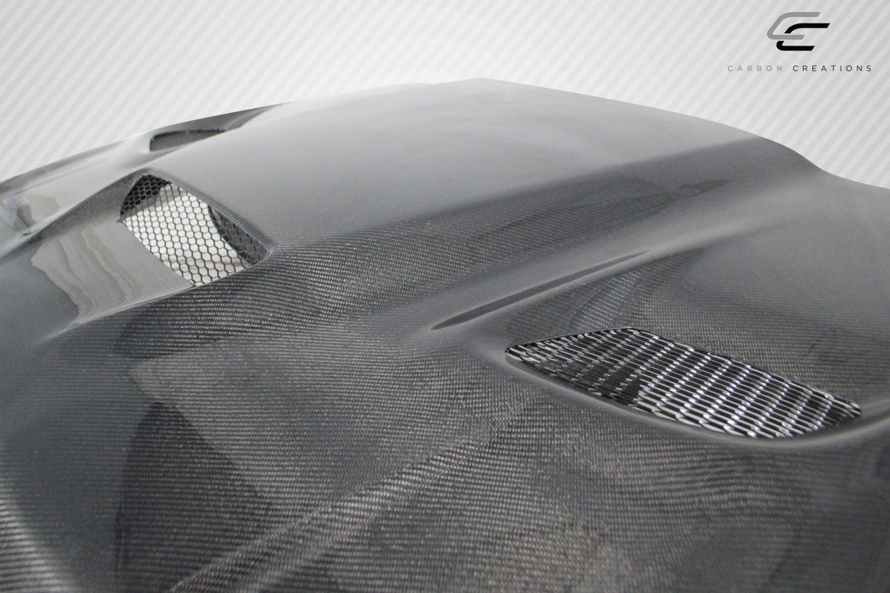 2005-2010 Jeep Grand Cherokee Carbon Creations Hellcat Look Carbon Fiber Hood