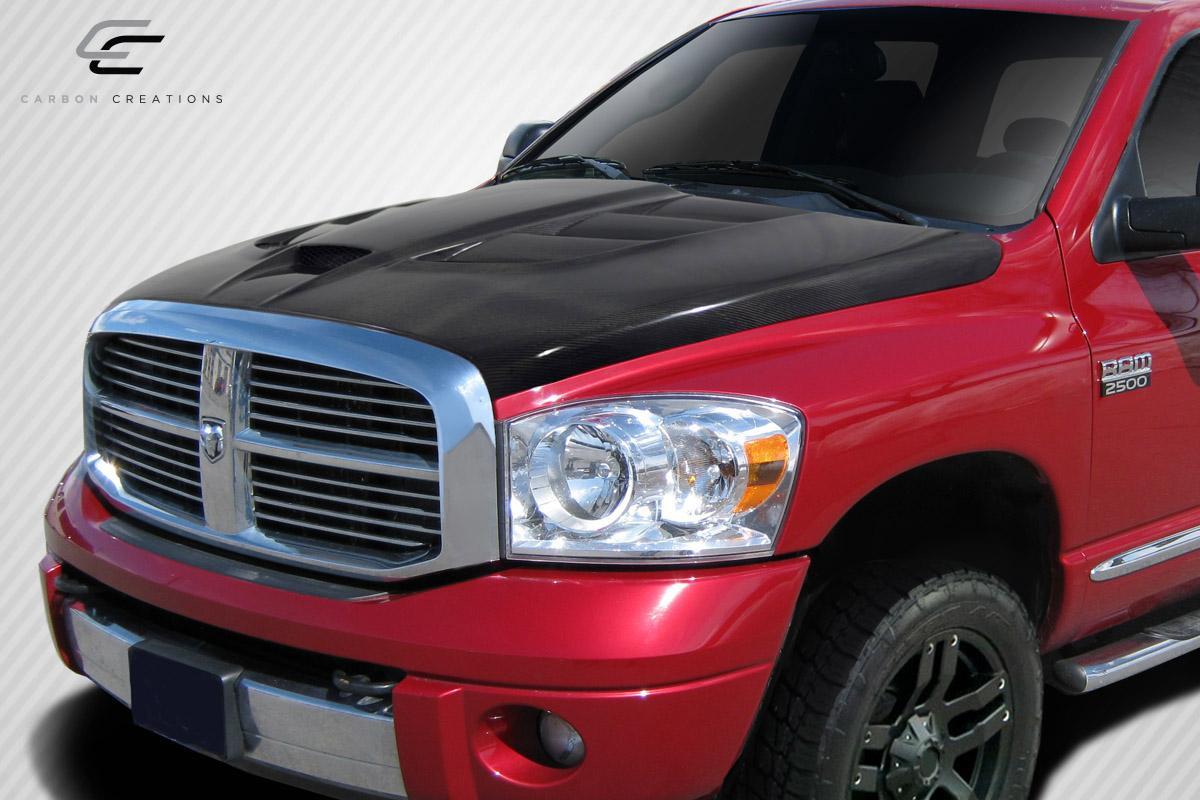 2002-2008 Dodge Ram Carbon Creations Viper Look Carbon Fiber Hood