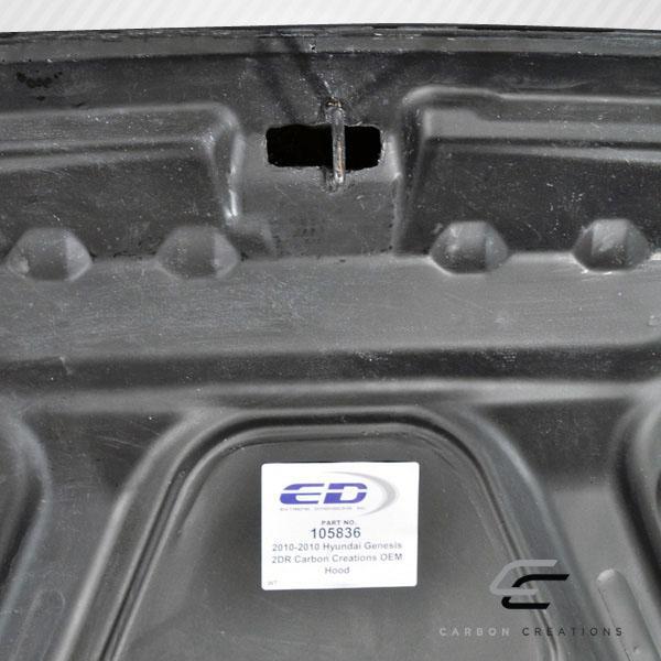 2010-2012 Hyundai Genesis Carbon Creations OEM Look Carbon Fiber Hood