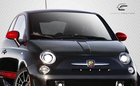 2012-2019 Fiat 500 Carbon Creations DriTech OEM Look Hood 1 Piece