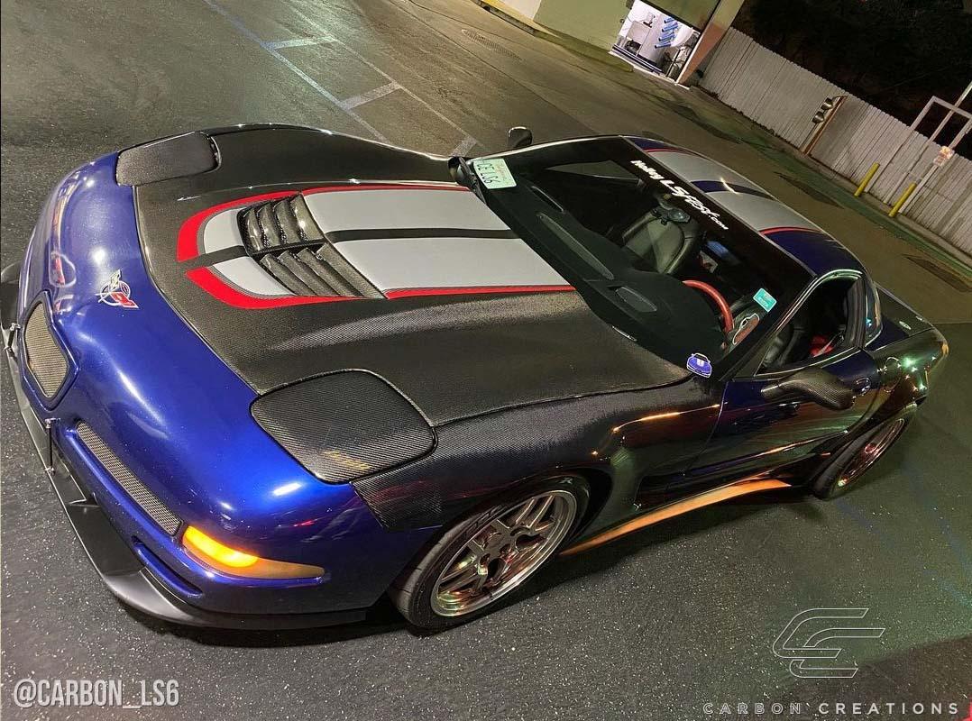 1997-2004 Chevrolet Corvette Carbon Creations Stingray Z Carbon Fiber Hood