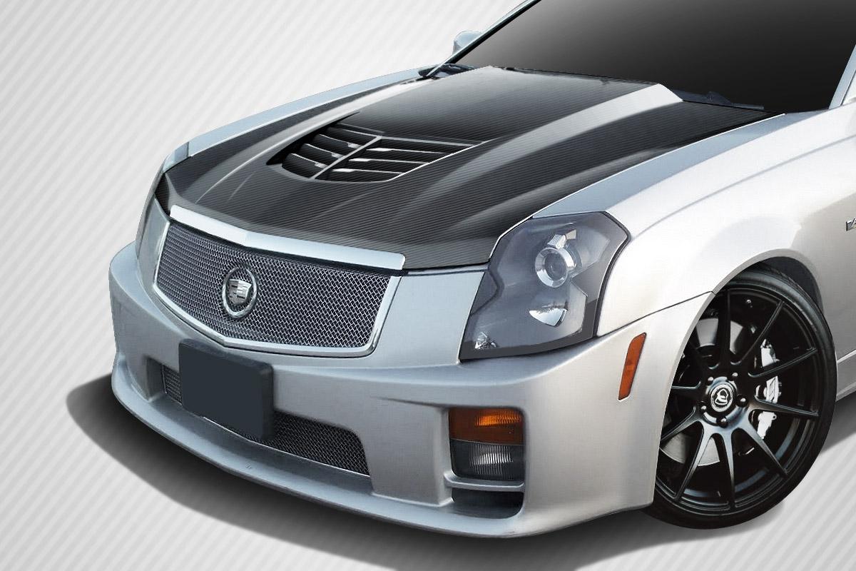 2003-2007 Cadillac CTS Carbon Creations Stingray Z Carbon Fiber Hood