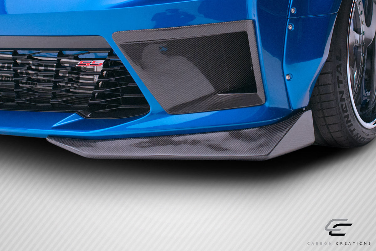 2016-2018 Chevrolet Camaro Carbon Creations DriTech Grid Front Splitters - 2 Piece
