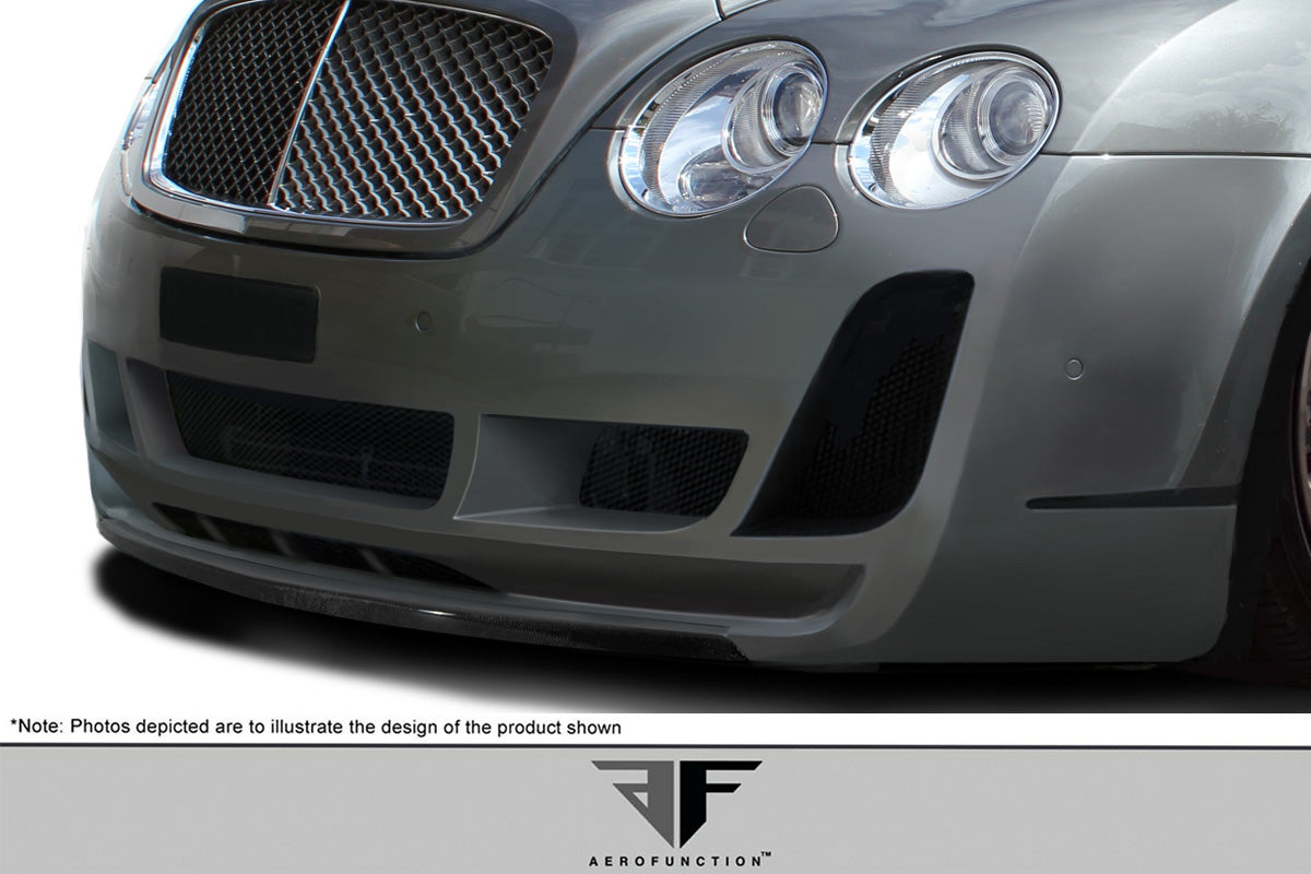 2003-2010 Bentley Continental GT GTC Carbon AF-2 Front Lip Spoiler ( CFP ) - 1 Piece ( Must be used with Carbon AF-2 Front...