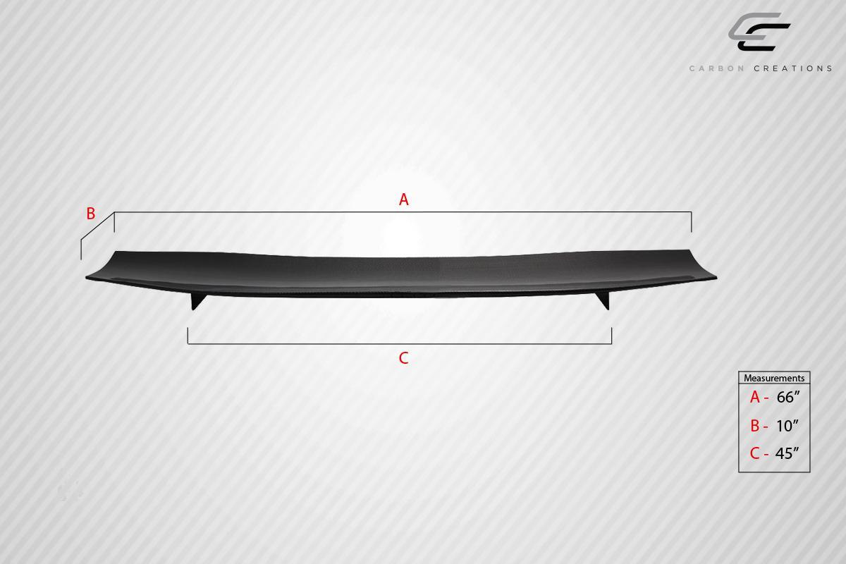 Universal 66" Carbon Creations DriTech VRX V2 Short Wing Complete Kit - 9 Piece