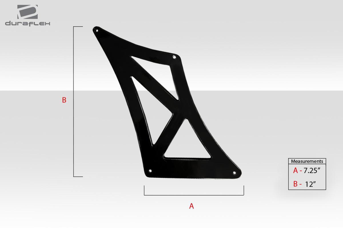 Universal 70" Duraflex VRX V1 Short Wing Complete Kit - 9 Piece