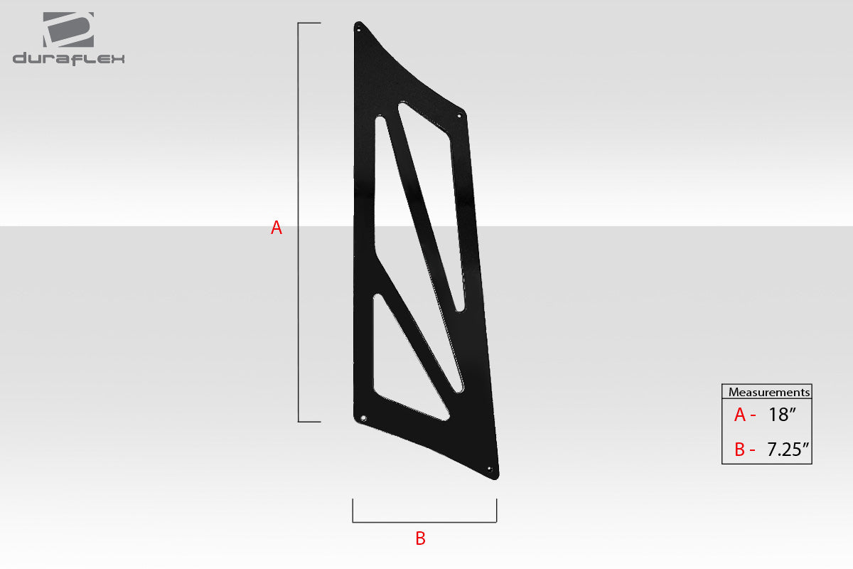 Universal 70" Duraflex VRX V2 Tall Wing Complete Kit - 9 Piece