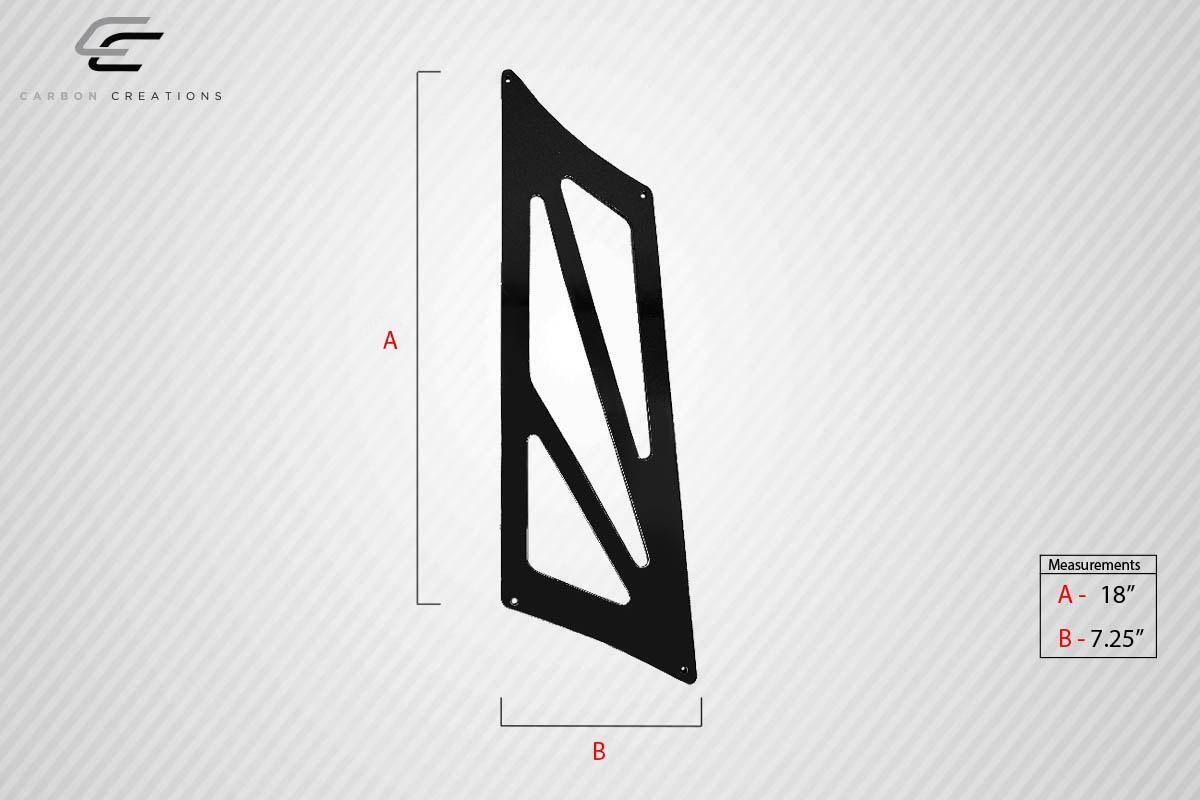 Universal 74" Duraflex VRX V2 Tall Wing Complete Kit - 9 Piece