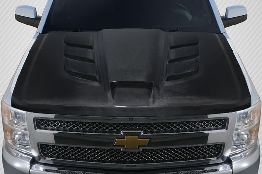 2007-2013 Chevrolet Silverado Carbon Creations Viper Look Carbon Fiber Hood