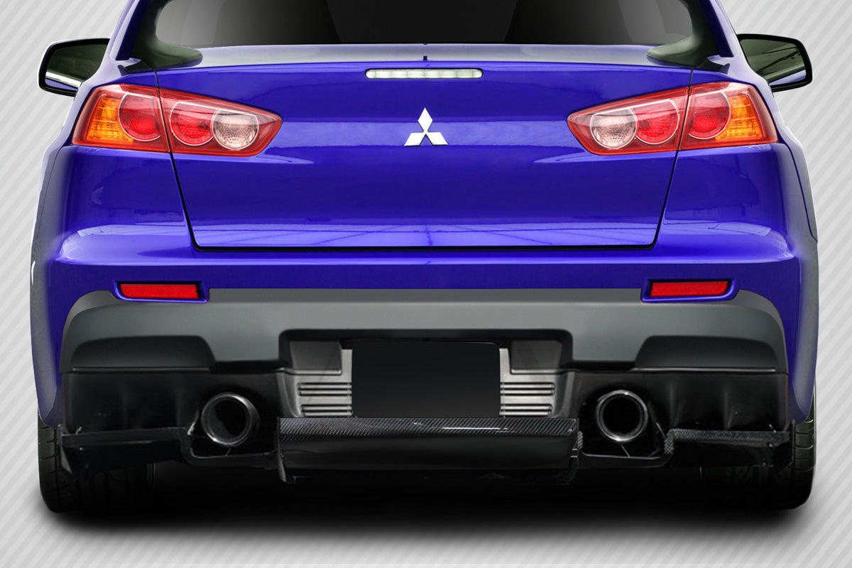 2008-2015 Mitsubishi Evolution Carbon Creations VR-S Carbon Fiber Rear Lip