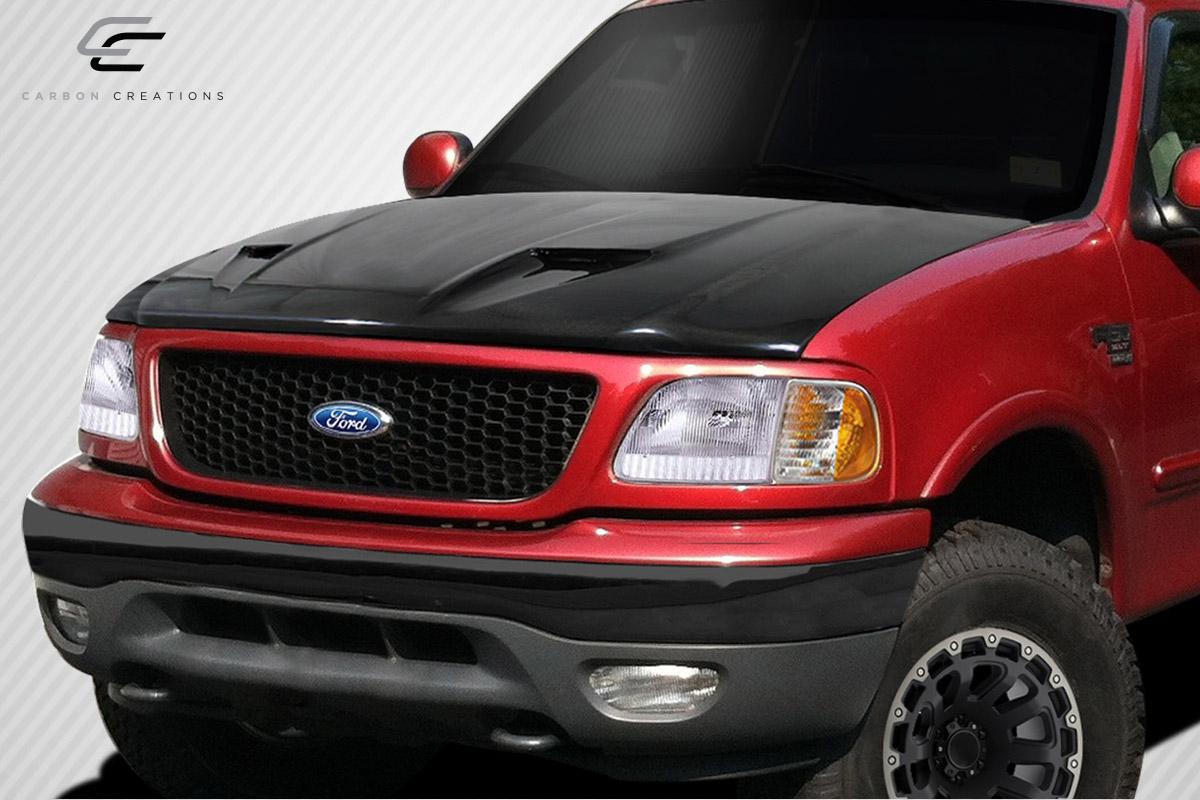1997-2003 Ford F150 Carbon Creations CVX Version 3 Carbon Fiber Hood