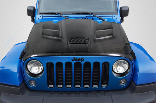 2007-2018 Jeep Wrangler Carbon Creations Viper Look Carbon Fiber Hood