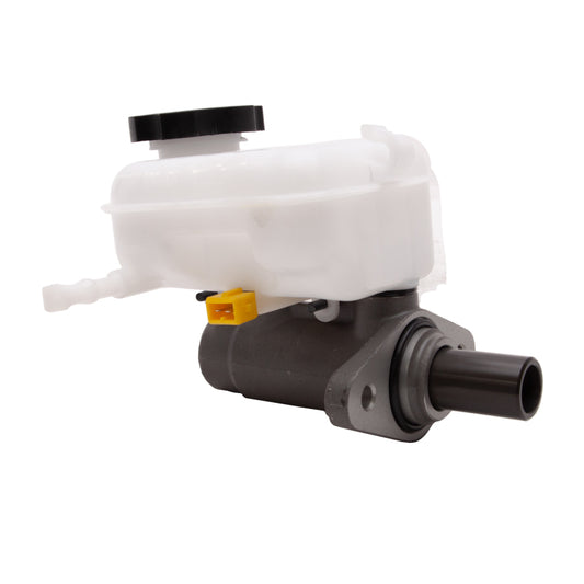 DFC Chevrolet Camaro brake master cylinder, new automotive part with metal and rubber components, installed in a car engine bay