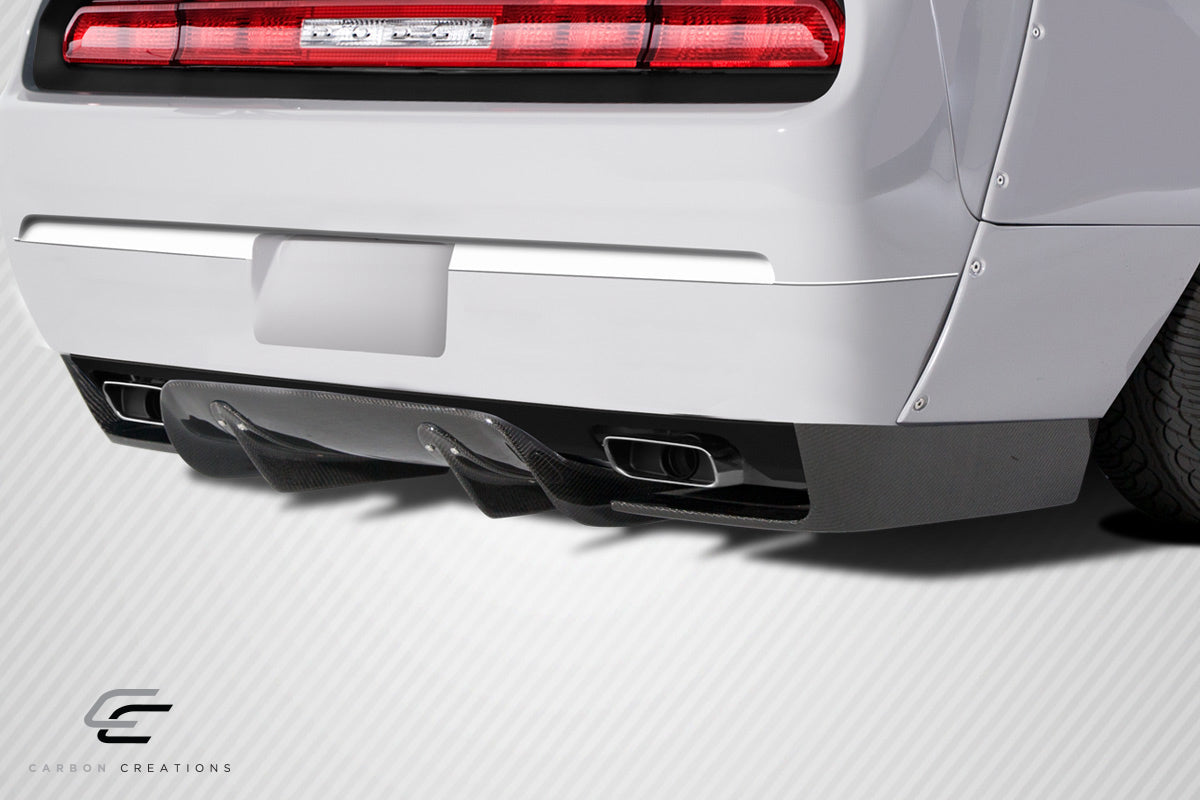 2008-2014 Dodge Challenger Carbon Creations Circuit Carbon Fiber Rear Lip