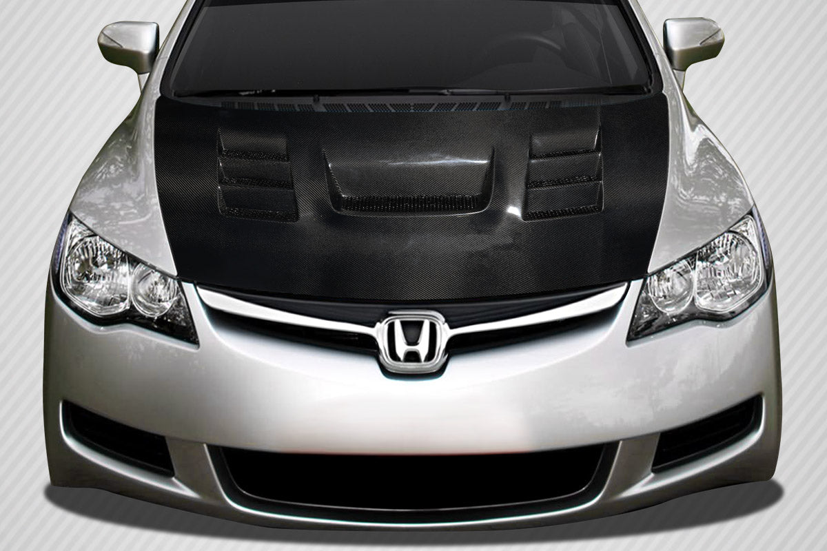 2006-2011 Honda Civic Carbon Creations Supremo Carbon Fiber Hood