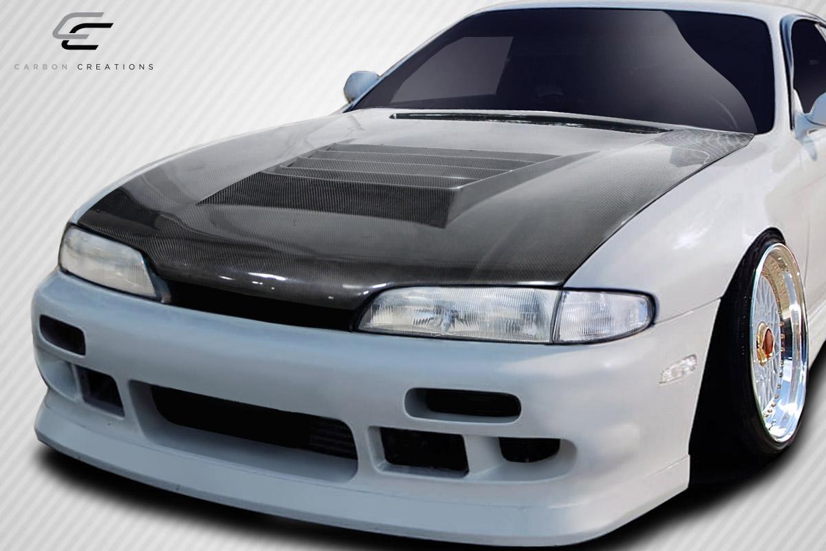 1995-1996 Nissan 240SX Carbon Creations D-Spec Carbon Fiber Hood