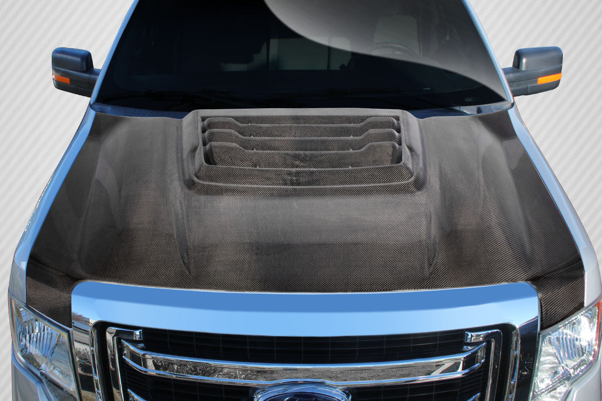 2009-2014 Ford F150 Carbon Creations Raptor Look Carbon Fiber Hood