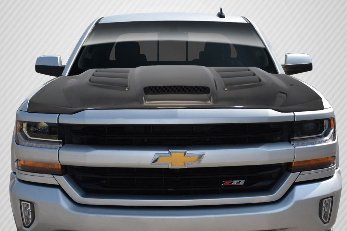 2016-2018 Chevrolet Silverado Carbon Creations Viper Carbon Fiber Hood