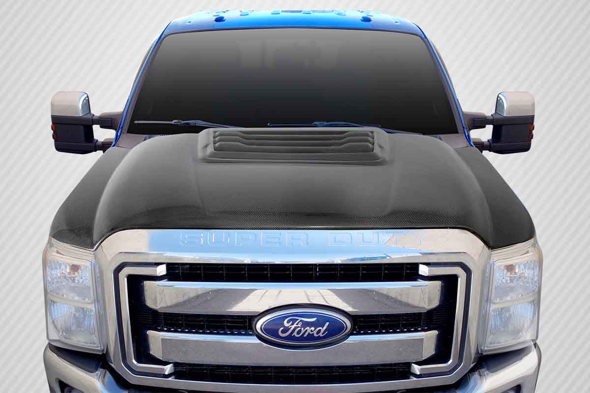 2011-2016 Ford Super Duty F250 F350 F450 Carbon Creations Raptor Look Hood - 1 Piece (S)