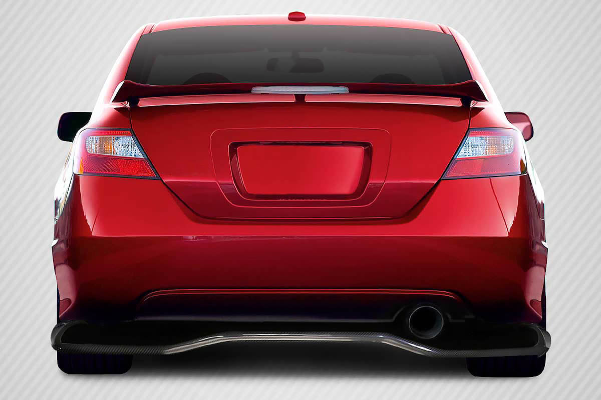 2006-2011 Honda Civic 2DR Carbon Creations DriTech VTX Rear Diffuser - 1 Piece (S)