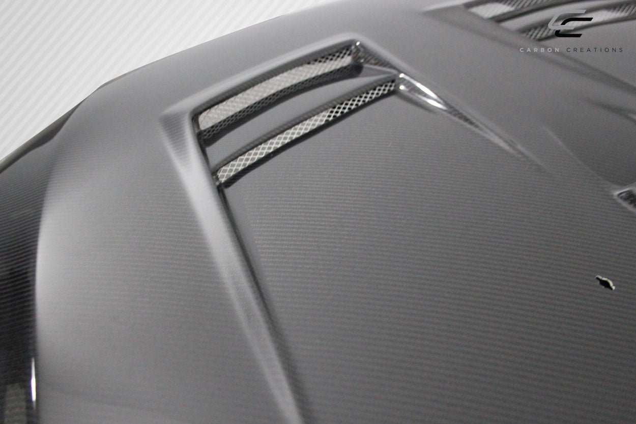 2008-2017 Mitsubishi Lancer / Lancer Evolution 10 Carbon Creations D Spec Hood - 1 Piece