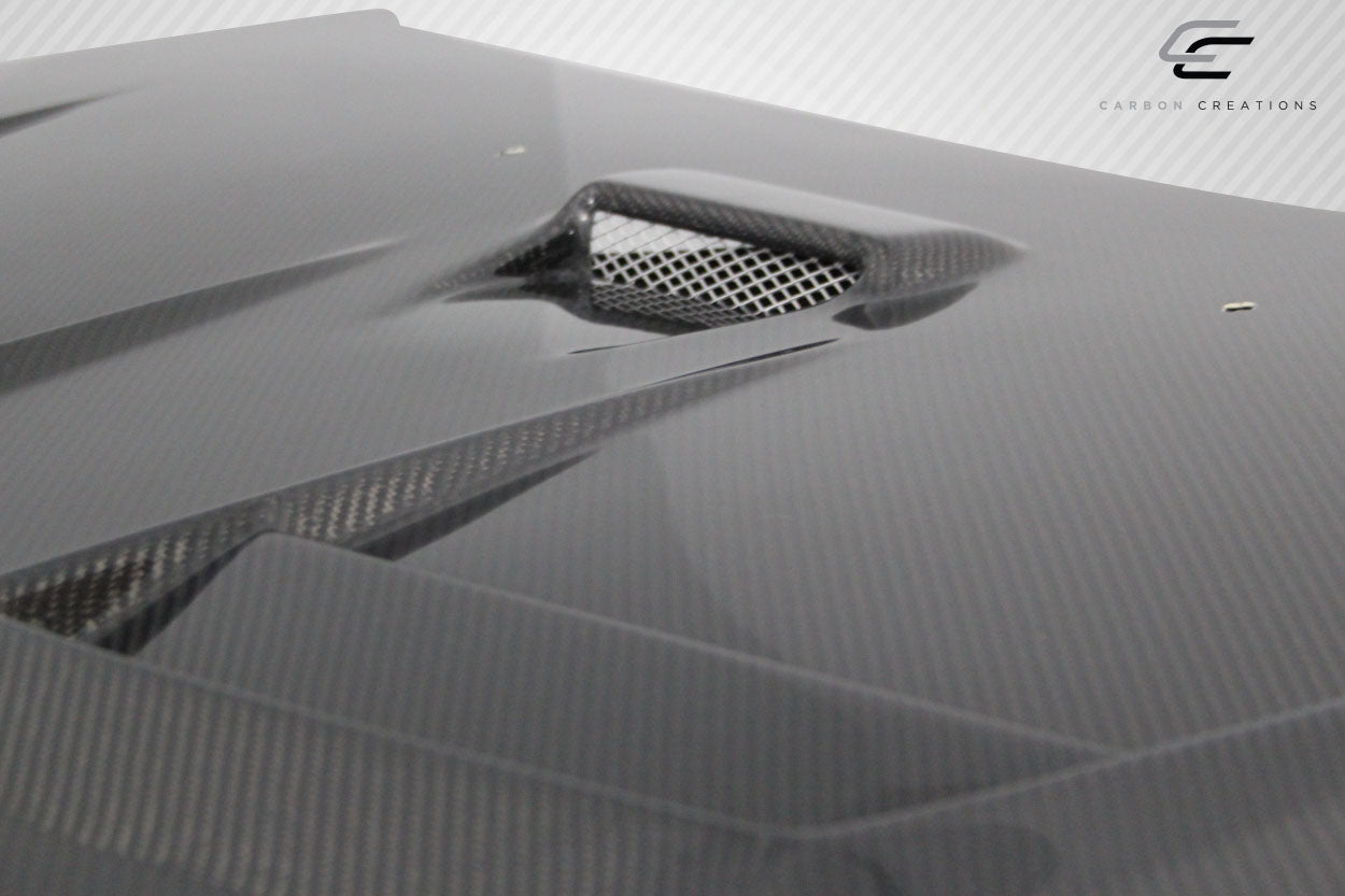 2008-2017 Mitsubishi Lancer Carbon Creations D Spec Carbon Fiber Hood