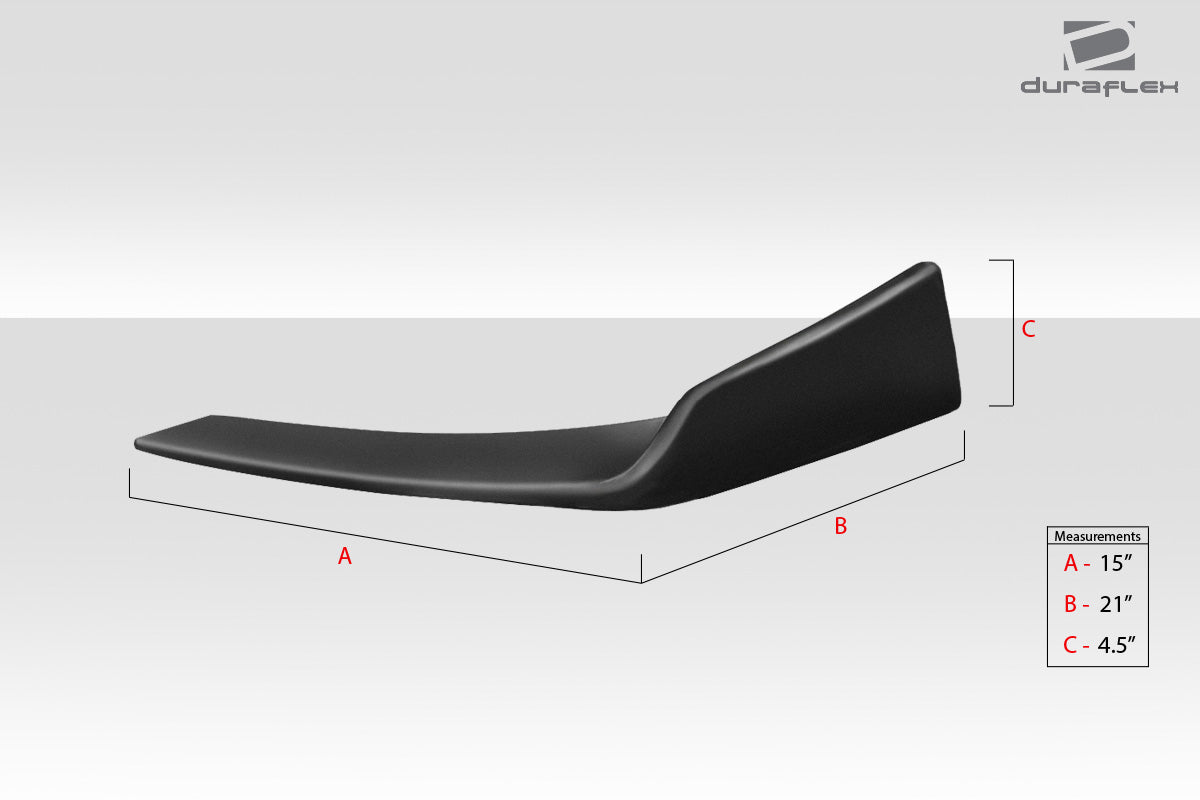 Universal Duraflex Front / Rear Type 1 Winglet Splitters - 2 Piece (S)