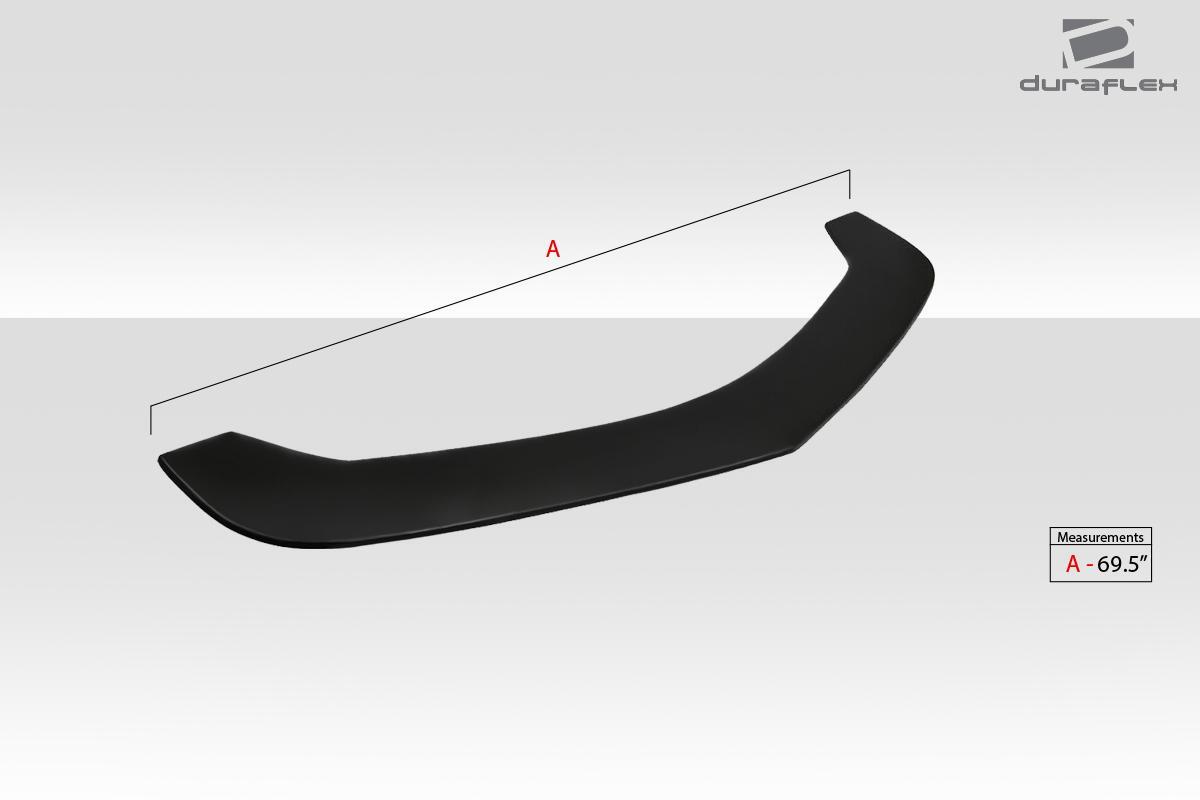 Universal Duraflex Type 5 Front Lip Splitter - 1 Piece