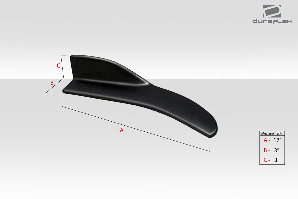 Universal Duraflex Front / Rear Type 2 Winglet Splitters - 2 Piece (S)