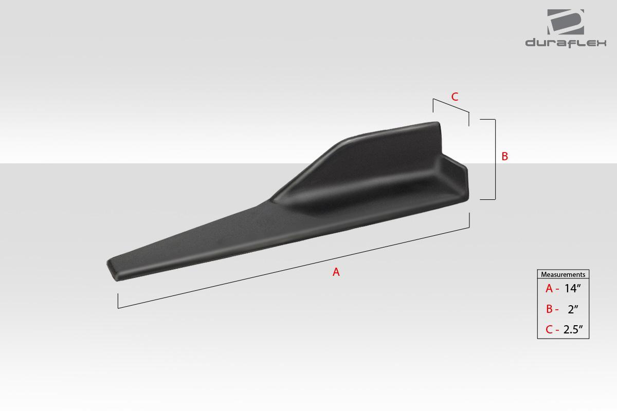Universal Duraflex Type 1 Side Splitter Winglets - 2 Piece