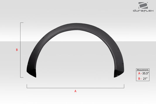 Universal Duraflex Glider V1 2.7" Fender Flares - 2 Piece