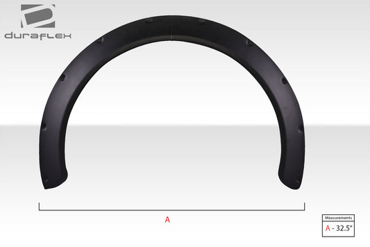 Universal Duraflex New Type 1.6"  Fender Flares - 2 piece