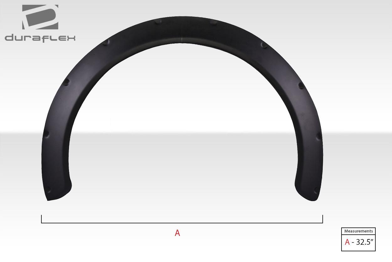 Universal Duraflex New Type 1.6"  Fender Flares - 2 piece
