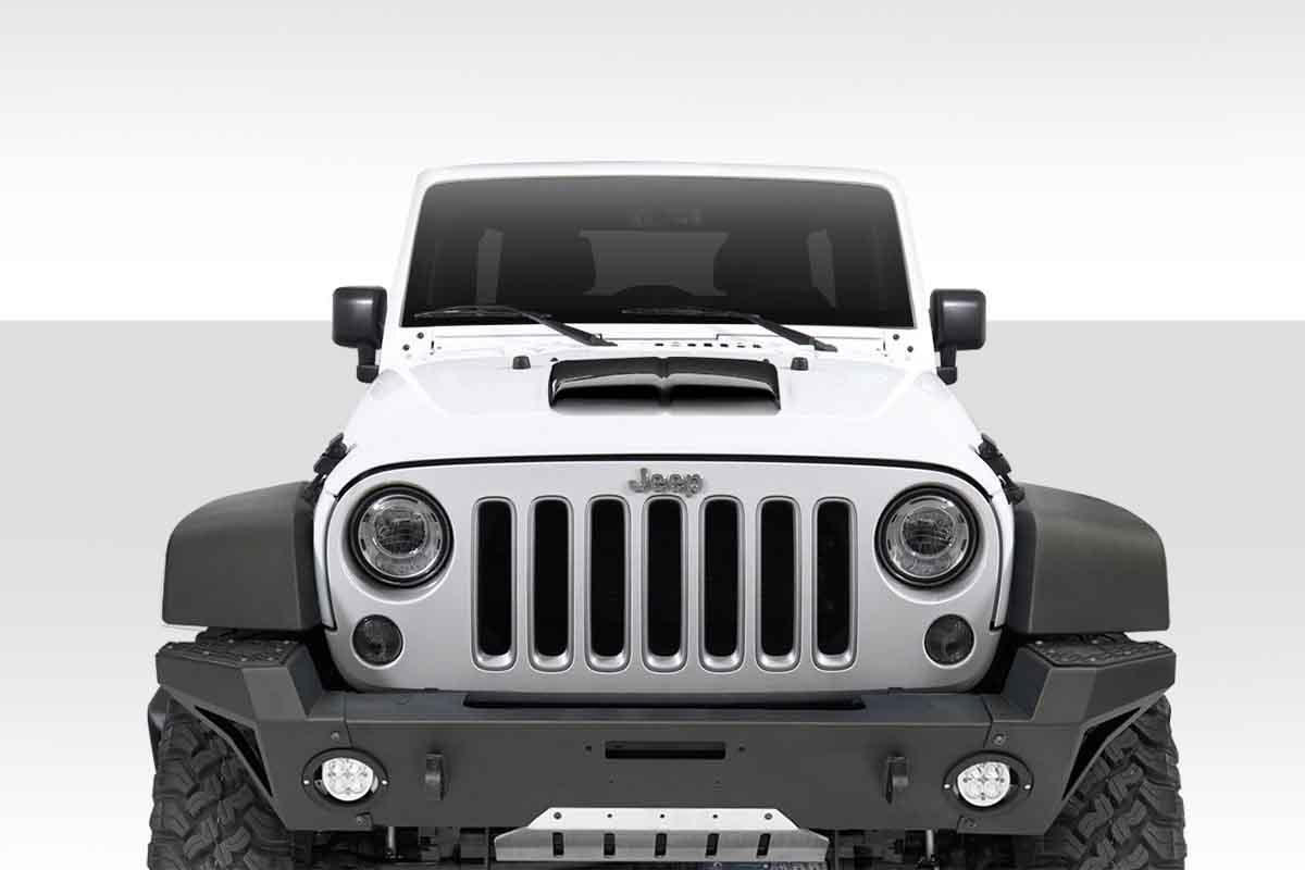 Universal Duraflex Dual Ram Air Hood Scoop - 1 Piece