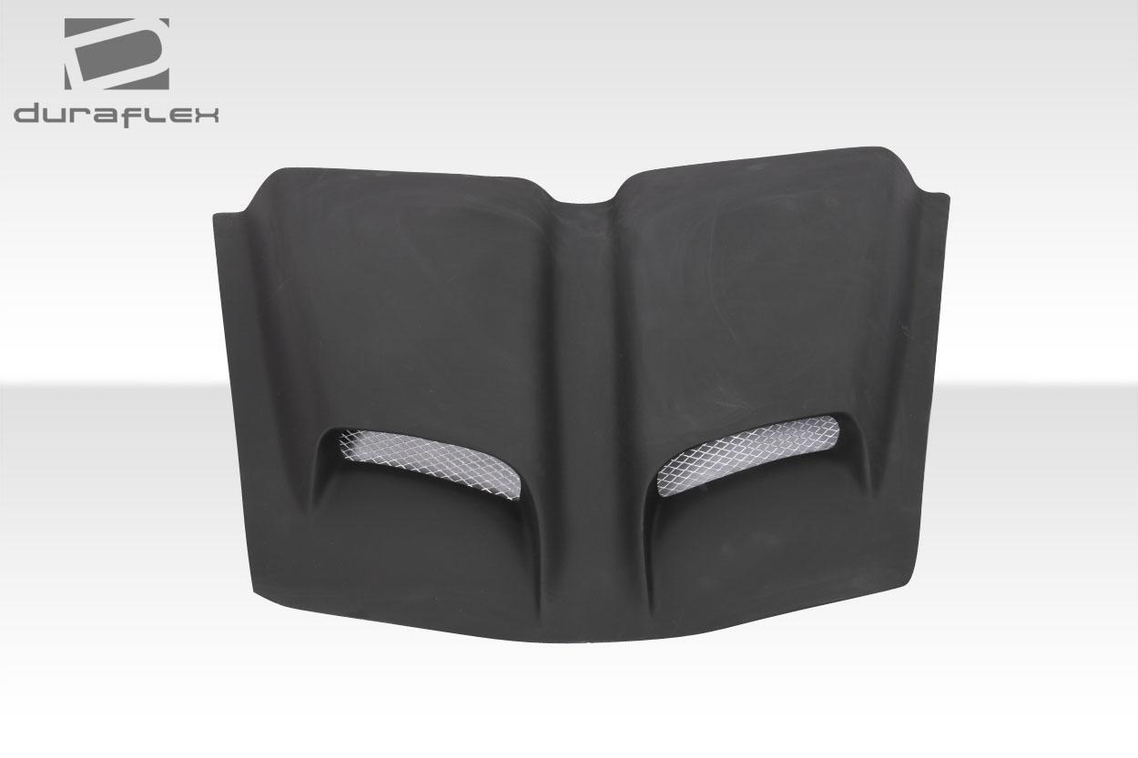 Universal Duraflex Feed Dual Ram Air Hood Scoop - 1 Piece