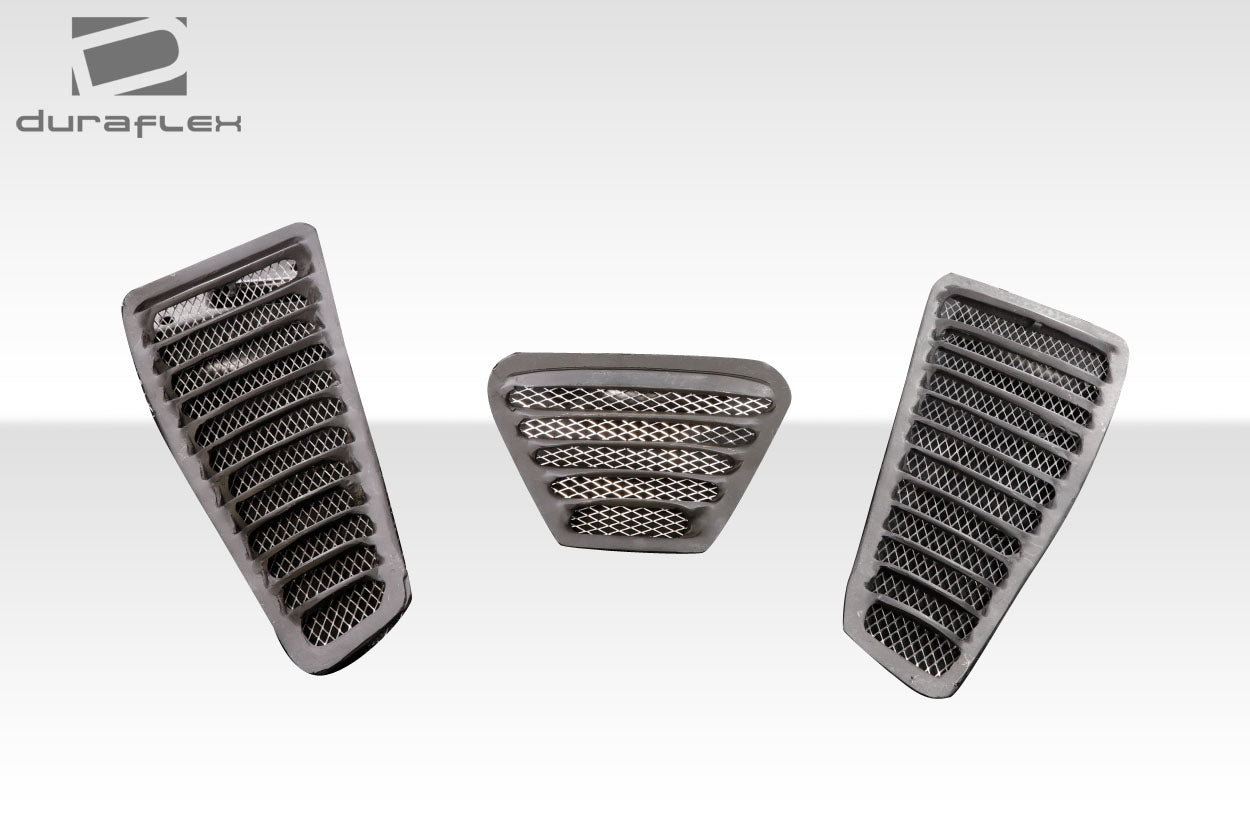Universal Duraflex Trackstar 3 Hood Vents - 3 Piece (S)