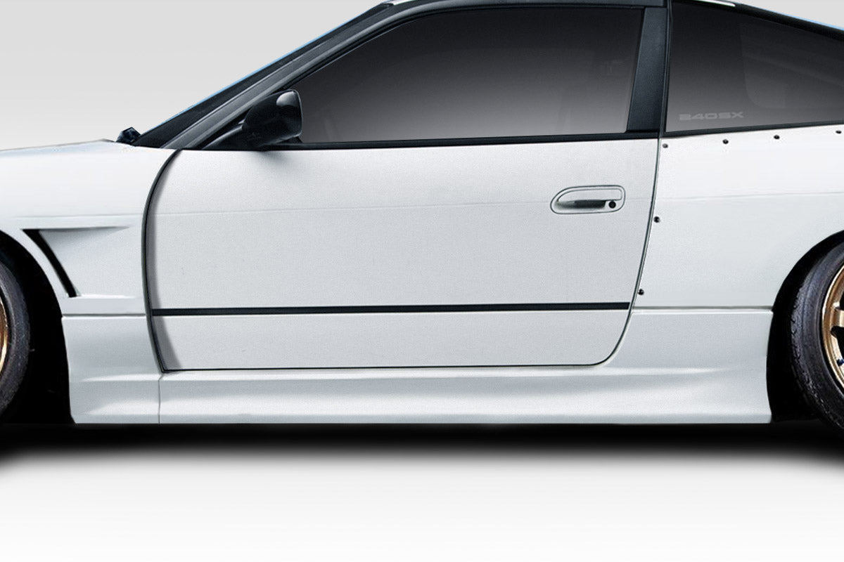 1989-1994 Nissan 240SX S13 Duraflex V Speed Wide Body Side Skirt Rocker Panels - 2 Piece (S)