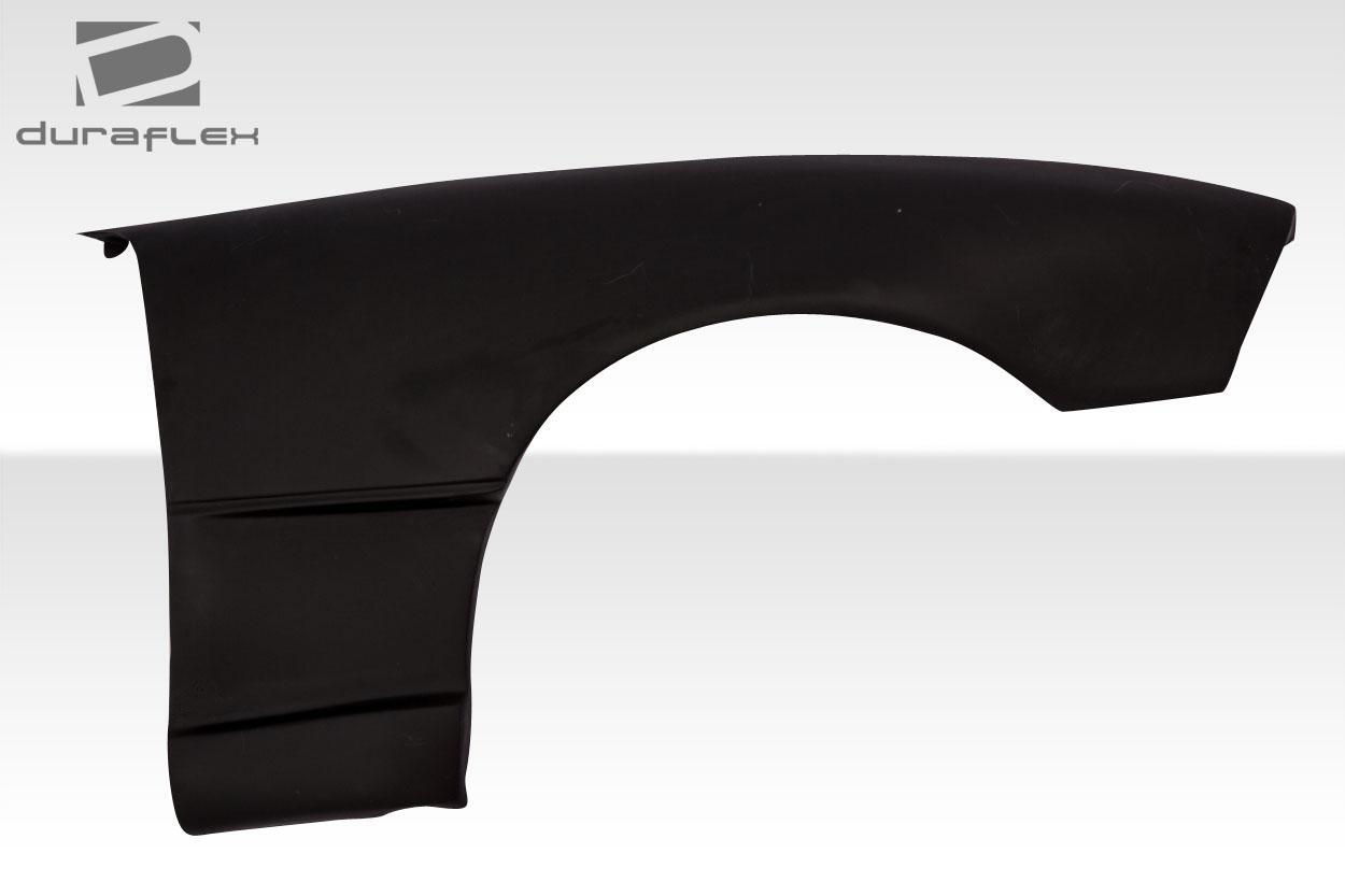Duraflex aftermarket fender for Mazda Miata 1990-1997, black Duraflex Afterburner style, with a sleek, aerodynamic design.