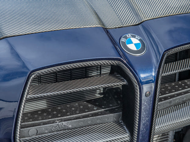 2021-UP BMW G80 M3 & G82 / G83 M4 | VORSTEINER STYLE CARBON FIBER FRONT KIDNEY GRILLE TRIM SURROUNDING INSERT (PAIR)