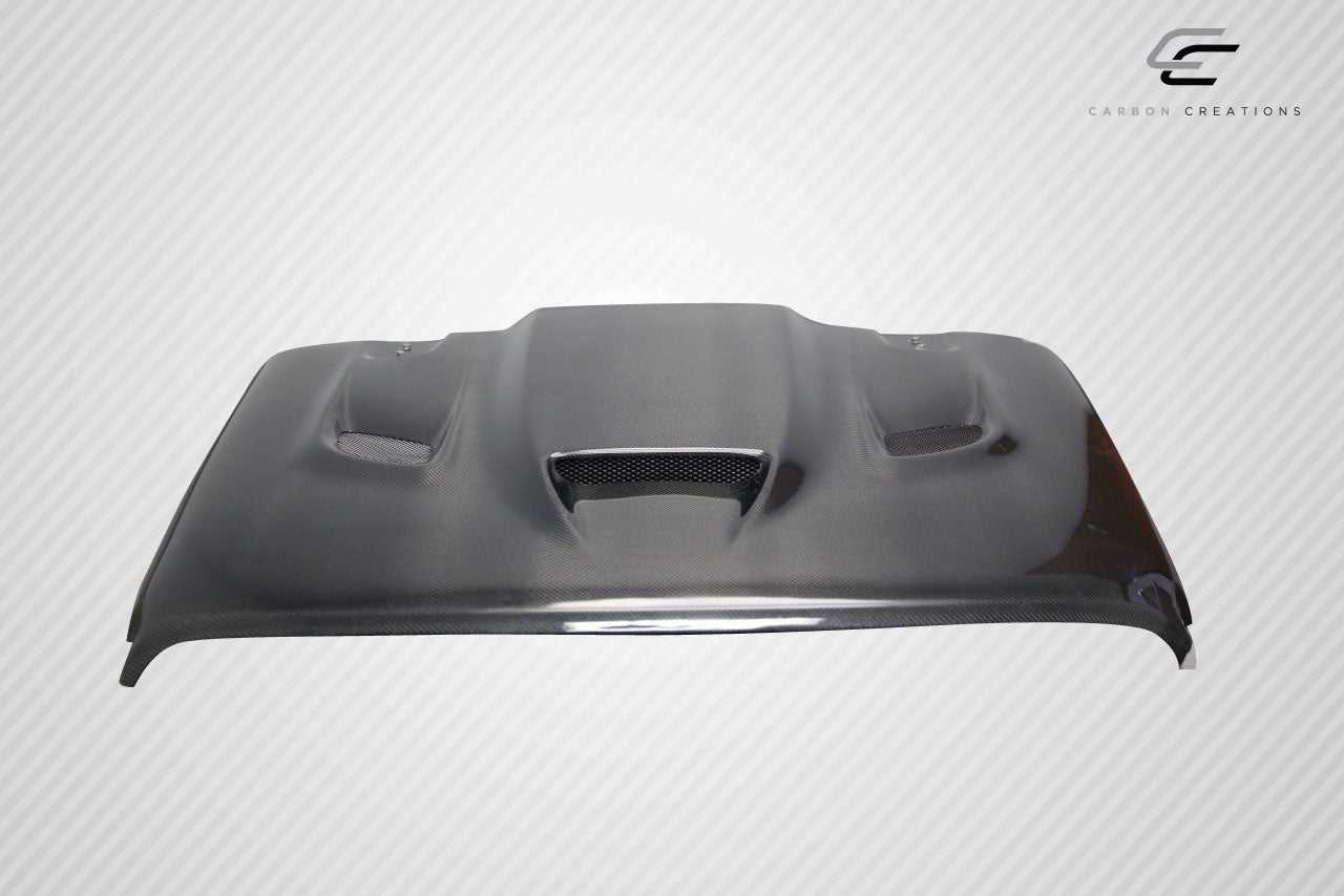 2018-2025 Jeep Wrangler JL Gladiator JT Carbon Creations Hellcat Look Hood - 1 piece