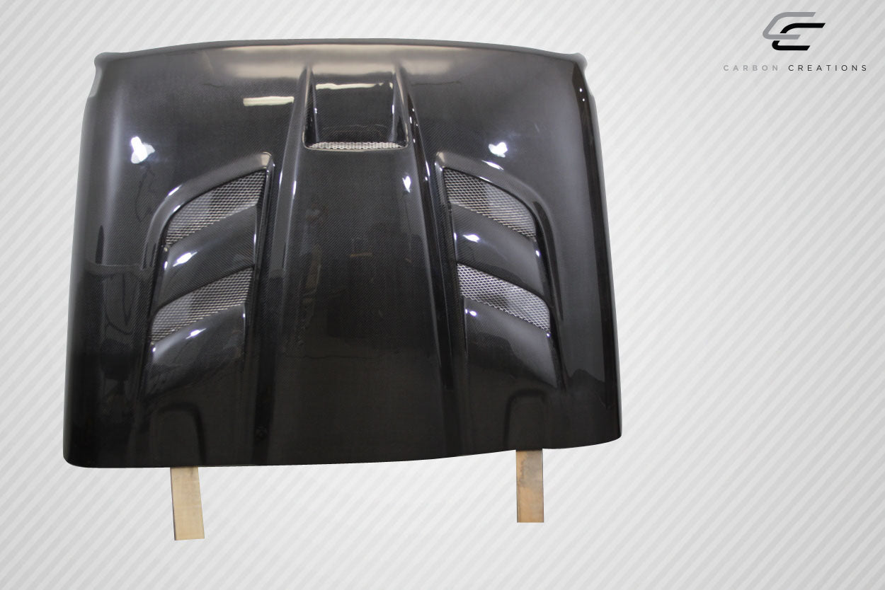 2018-2025 Jeep Wrangler JL Gladiator JT Carbon Creations Viper Look Hood - 1 piece